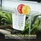 2 PCS Upgraded Aquarium Plant Holder, Adjustable Thickness Height Fish Tank Plant Holder with 2 Extension Hooks and 2 Suction Cups for Fish Tank Aquaponic (Transparent)