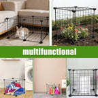 CIEOVO Plant Protectors from Animals, Heavy Duty Metal Plant Cages, 12"x12" Chicken Wire Cloche for Plants Wire Plant Covers Garden Protection Garden Plant Cloche, Chicken Wire Cloche Plant Protector