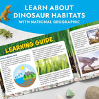 National Geographic Light Up Terrarium Kit for Kids - Build a Dinosaur Habitat with Real Plants & Gemstones, Science Kit, Dinosaur Toys for Kids (Amazon Exclusive)