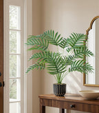 28" Artificial Areca Palm Plant Tall Fake Faux Plants Indoor Outdoor Tree for Living Room Home House Decoration