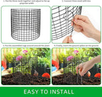 18Pcs Plant Protectors from Animals,13.5" Dia X 14.3" H Metal Plant Cages for Outdoor Plants Plant Cage & Supports Keep Animal Out Garden Wire Mesh Protection from Rabbit Chicken Squirrel Tree Flower