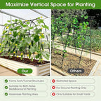 Cucumber Trellis for Raised Bed,U-Shape Garden Trellis for Climbing Plants Outdoor, Metal Arch Vegetables Trellis, Plant Support for Vine (Black, 63" Lx21.6 Wx47.2 H-Large)