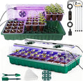 Beginner-Friendly Seed Starter Kit with Grow Light, Indoor Germination System for Faster Sprouting & Healthy Seedlings, Adjustable Humidity Dome for Herbs, Vegetables & Flowers, 72 Cells