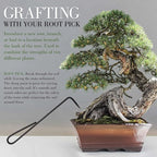 BambooMN Bonsai 2pc Set - 9" Root Pick and 9" Root Rake - 10 Sets