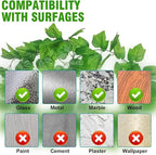 ALLWIN Plant Climbing Wall Clips - 120Pcs,Plant Hooks for Vines, Money Plant Clips (Green)