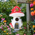 Yinns Bird House, Birdhouses for Outside, Decorative Mushroom Bird Houses for Outdoor Hummingbird, Bluebird Garden Decor