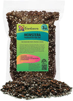 Premium Monstera Soil Mix by Gardenera - Perfect Drainage and Moisture Retention for Swiss Cheese Plant (3 Quart)