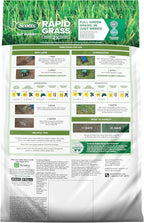 Scotts Turf Builder Rapid Grass Tall Fescue Mix - Combination Grass Seed and Fertilizer for Lawns, Lawn Seed That Grows in Just Weeks, 16 lbs.