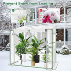 Mini Greenhouse, 47.2”(L) x31.5”(W) x47.2”(H) Greenhouses for Outdoors and Indoor, Durable Green House Kit with Window, Thicken PE Cover, Clear Mini Portable Garden Plant Green House