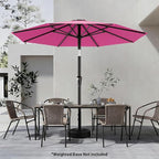 AreShark 9 FT Patio Umbrella for Outdoor, Outdoor Table Umbrella with Push Button Tilt and Crank, Outdoor Patio Umbrellas with 8 Sturdy Ribs for Market, Garden, Pool (Rose Pink)