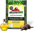 Nature's MACE Mole and Vole MACE, Mole Deterrent for Yard, Mole Repellent for Lawns, Keep Moles Out of Garden, Castor Oil Granules, Vole Repellent Outdoor, Plant & Pet Safe, 22 lb Bag, 17,600 Sq Ft