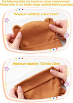 Geyoga 12 Pieces Newborn Hat Mittens Gloves Set Baby Boys Girls Cotton Baby Beanie for 0-12 Months