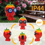 Solar Garden Statue,Cute Outdoor Statue with LED Light, Outdoor Decor for Patio,Balcony,Yard,Lawn Ornament,Birthday Gifts for Mom Grandma (Strawberry)