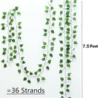 270 Feet 36 Pack Fake Greenery Hanging Garland, Artificial Ivy Leaf Plants, Vine Leaves, Flowers Foliage for Bedroom Garden Wall Decor
