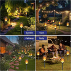 KYEKIO Solar Lights for Outside, 16Pack Solar Flame Torch Light, Garden Light Outdoor Waterproof, Solares Pathway Lights Outside for Yard Decorations, Flame Torches Outdoor Lighting Lawn Patio Art