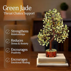 Green Jade Stone - Tree of Life, Bonsai Jade Tree, Crystal Tree, Artificial Trees, Green Jade Healing Money Tree, Crystal Money Tree, Chakra Gifts