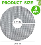 3 Pack Plant Pot Grids - 20.5 Inch Cuttable Soil Cover Protector from Cats, Animals Digging Stopper, Indoor Plant Pot Soil Guard for Outdoor Garden Balcony
