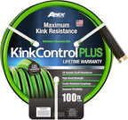 Kink Control Plus Water Hose 100ft - High Burst Strength and Superior Flexibility Garden Hoses, Outdoor Hose with Kink Resistance, Triple Frame Technology, Made in USA