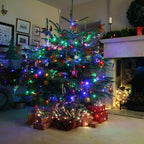 Dazzle Bright Multi-Colored Christmas String Lights, 164ft 2000 LED Waterproof Green Wire Fairy Lights with 8 Modes, Outdoor Lights for Xmas Tree Holiday Wedding Party Christmas Decorations