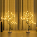 PXBNIUYA 2 Pack Room Decor, 20" 108 LED Tabletop Bonsai Tree Light, DIY Artificial Tree Lamp, Battery/USB Operated, Aesthetic Lamps for Living Bedroom Christmas Home Gifts Decor (Warm White)