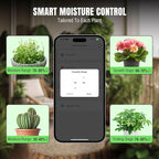 Raddy WS-74 Solar Drip Irrigation System with Smart APP Control, IPX7 Waterproof, Adjustable Soil Moisture Sensor, 2600mAh Battery, Automatic Watering Kits for Indoor Outdoor 15 Potted Plants