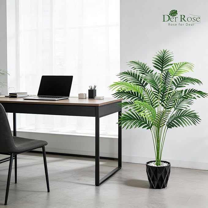 Der Rose 44" Artificial Palm Tree with Stable Base for Indoor Living Room Office Porch Balcony Decor