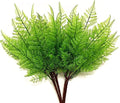 Artificial Fern Plants, PASYOU Fake Greenery Shrubs Plastic Bushes Grass Shrub Leaves Bush Home Indoor Outdoor Garden Verandah Wedding Party Décor Table Arrangement Decoration Planter Filler 4 Bunches