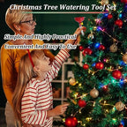 2 Sets Christmas Tree Watering Funnel, Reusable Christmas Tree Watering System with 5 Feet Hose and Funnel Convenient Xmas Tree Watering Device Plant Watering Tool for Indoor Outdoor Plants