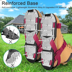 Lawn Aerator Shoes for Grass - Pre-Assembled Grass Aerator Shoes for Lawn - Soil Yard Aerator Tool for Aerating Patio Garden, Red, Medium Size