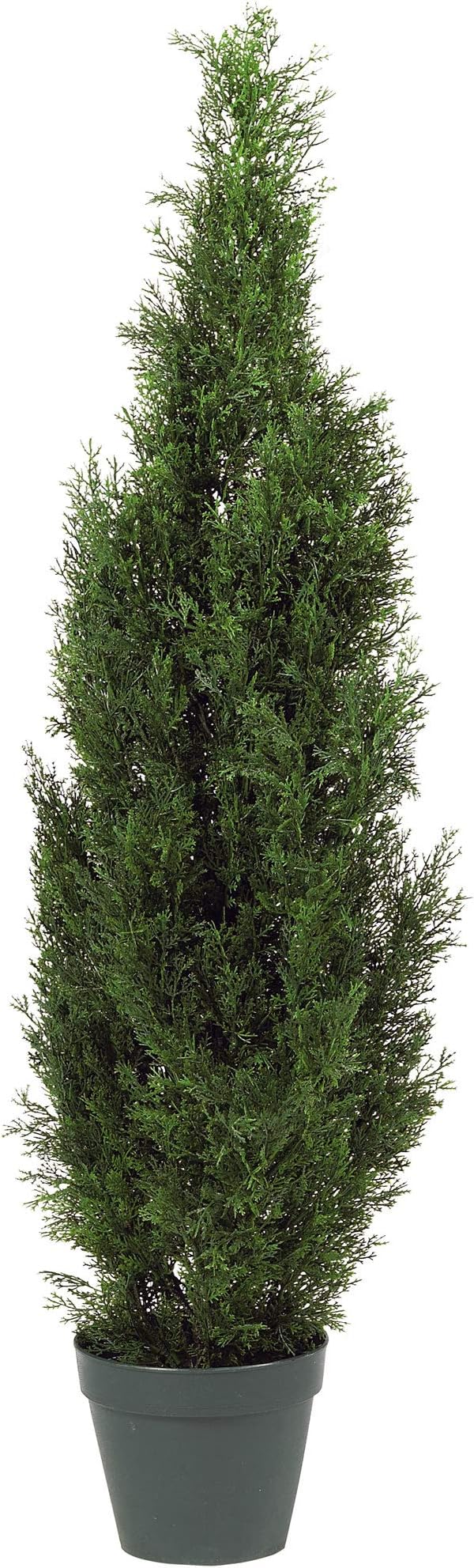 Nearly Natural 4ft Faux Cedar Tree in Nursery Planter, UV Resistant Artificial Pine Tree for Outdoor Front Porch Patio Entryway Decor
