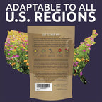 Cut Flower Garden Seeds - Bulk 1/4 Pound Bag - Over 30,000 Fresh Open Pollinated Non-GMO Wildflower Seeds - Long Lasting Annuals and Perennials with Bright Colors