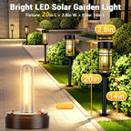 Amzarp 12 Pack Solar Garden Lights, Bright LED Solar Pathway Lights Outdoor IP65 Waterproof Rugged Shatterproof Auto On/Off for Landscape Garden Yard Walkway Driveway Lawn Lighting (3000K Warm White)