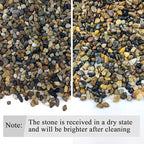 FANTIAN 10 lbs Pea Gravel for Landscaping,1/4 Inch Aquarium Gravel. Decorative River Rocks for Fish Tank Succulent Vase Cactus Bonsai Plant Soil Cover and Outdoor Landscaping Rocks
