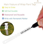 BEADNOVA Tree Tags Plastic Plant Labels Wrap Around Hanging Tags Tree Markers Signs Nursery Labels for Plants Garden (120Pcs, Mix Color)