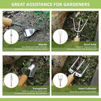 Gardening Tools 11 Pack Heavy Duty for Women with Gardening Knee Pads and Repotting Mat, Gardening Hand Tools with Floral Tote Bag, Durable Garden Supplies Kit, Ideal Gifts for Men Gardeners