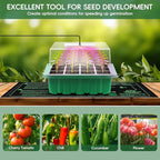 Verdenu 3PK Seed Starter Kit with Grow Light and Heat Mat, 36-Cells Indoor Large Seed Starter Tray with Humidity Dome, Adjustable LED Lighting for Seed Germination, Propagation of Vegetables