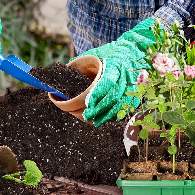 Doter Organic Seed Starter Premium Potting Soil Mix 4qt, All Natural Seed Starter Mix for Fast Germination and Vigorous Seedlings with Strong Root Systems