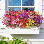 Alupssuc 20 Bundles Artificial Flowers for Outdoor Indoor Decoration, UV Resistant No Fade Fake Plants Eucalyptus, Colorful Faux Spring Flowers for Outside Yard Porch Patio Garden Home Window Box