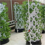 Hydroponics Growing System Vertical Hydroponics System Pineapple Tower Intelligent Planter Aeroponic Garden Greenhouse for Vegetable Flower Herb Hydroponic Tower