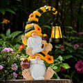 Solar Bee Garden Gnomes with LED Lantern – Waterproof Stacked Outdoor Decor for Yard, Patio – Unique Gnome Gift for Women, Mom, Grandma (Weatherproof Resin, Outdoor Statues)