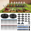 Compact Programmable Solar Automatic Plant Waterer Kit Work with Indoor Outdoor,Self Watering Drip Irrigation Pump Indoor/Outdoor Vacation Free (236 FT (36FT Main Tube+200FT Distribution Tube) Kit)