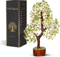 Green Jade Stone - Tree of Life, Bonsai Jade Tree, Crystal Tree, Artificial Trees, Green Jade Healing Money Tree, Crystal Money Tree, Chakra Gifts
