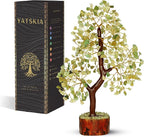 Green Jade Stone - Tree of Life, Bonsai Jade Tree, Crystal Tree, Artificial Trees, Green Jade Healing Money Tree, Crystal Money Tree, Chakra Gifts