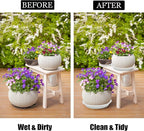 4 Size Round Plant Saucer,8 Pack Pant Pot Trays, Plant Saucers for Indoors and Outdoors, Seed Starting Tray, Growing Trays,White（4",5",6",8"）