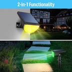 GKGG Solar Multicolor Lights Waterproof IP65, 8 Lighting Modes Solar Spot Lights Outdoor Yard Garden Landscape Pathway Decorations (Multicolor, 4 Pack)