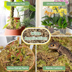 Legigo 4.4LBS Premium Sphagnum Moss for Plants- 80QT Natural Succulent Carnivorous Plant Moss Dried, Long Fiber Orchid Moss for Orchid Repotting Succulent Sarracenia Potted Plants Gardening & Reptiles