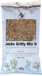 Bonsai Jack Succulent, Cactus and Bonsai Soil - Jacks Gritty Mix - 2 Quarts – Fast Draining – Fight Root Rot – Optimized pH
