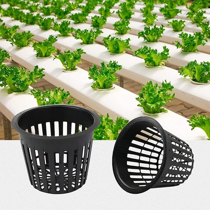 3 Inch Net Pots for Hydroponics 30 Packs with Plant Labels 30Pcs Heavy Duty Wide Mouth Net Cups Slotted Mesh Pot hydroponics Supplies