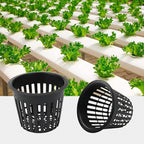 3 Inch Net Pots for Hydroponics 30 Packs with Plant Labels 30Pcs Heavy Duty Wide Mouth Net Cups Slotted Mesh Pot hydroponics Supplies