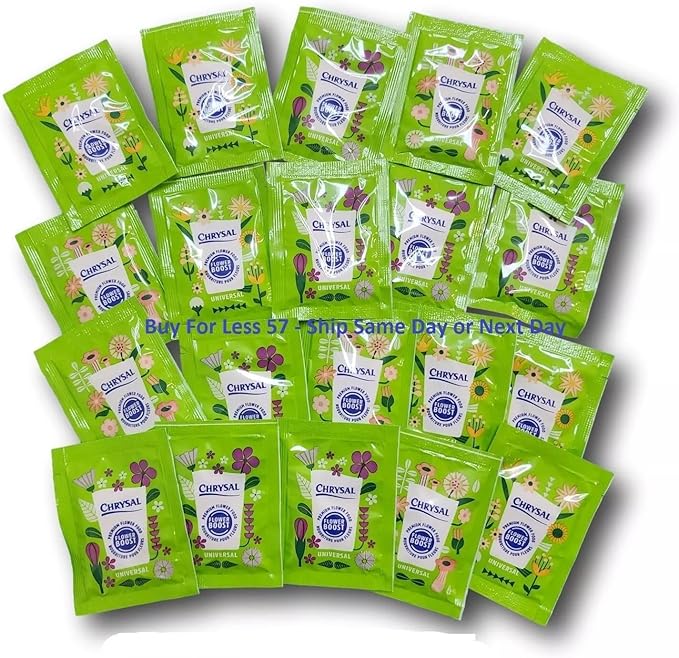 Chrysal Flower Boost – Clear Flower Food Packets for Flower Arrangements & Bouquets – Floral Supplies for Fresh Flowers – Fresh Flower Arrangements Supplies (5g - 600 Ct)